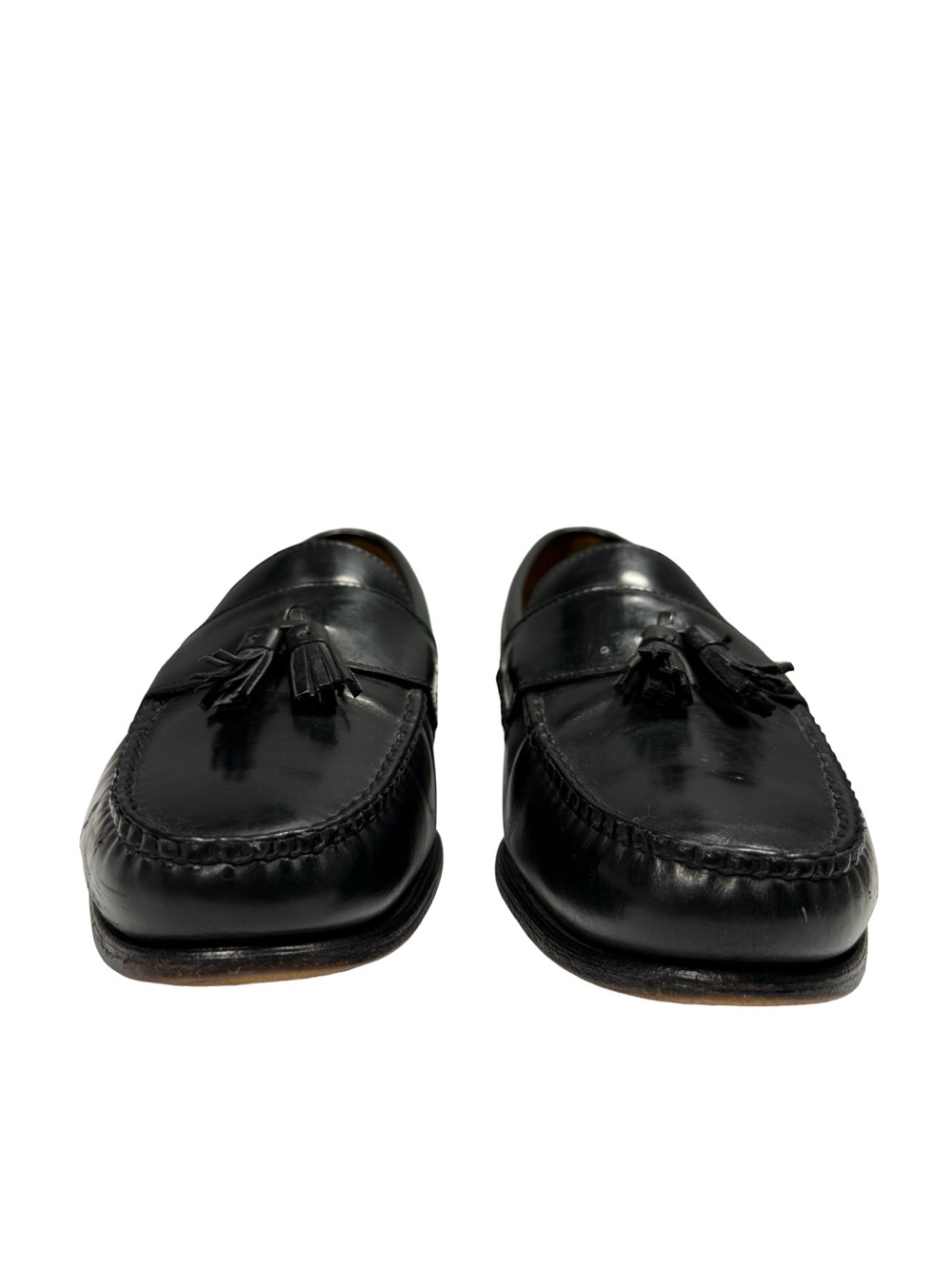 Allen Edmonds Stowe Mens 13 3E Black Leather Tassel Loafers Dress Shoes Preppy - Picture 2 of 15